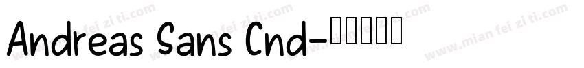 Andreas Sans Cnd字体转换